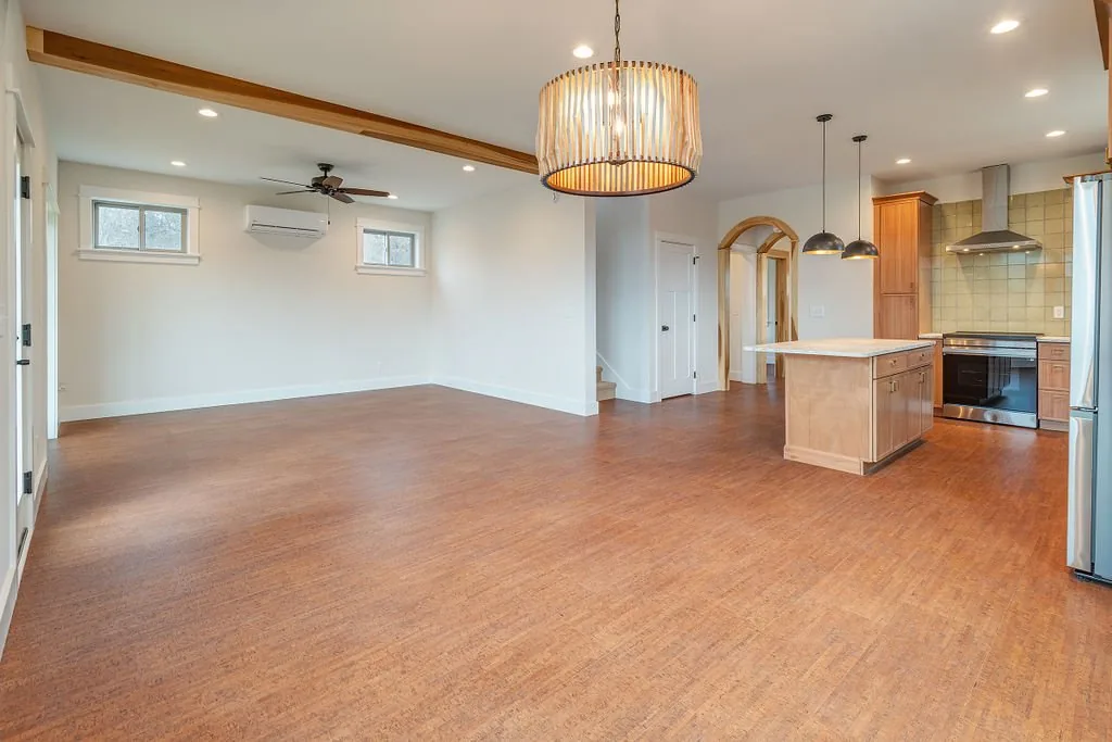 Open dining space beside the kitchen