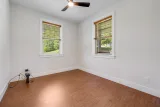 Enclosed office with front-yard views